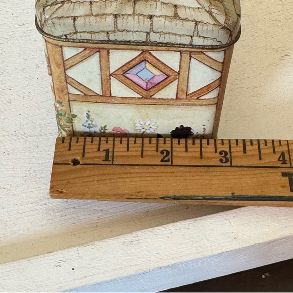 Vintage Morehead Inc Metal Tin Box Bank 1984 Enesco House Cottage Coin Bank - Picture 12 of 12